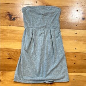 Gray Strapless Dress